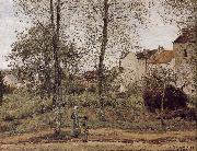 Camille Pissarro Road Vehe s peaceful autumn oil painting artist